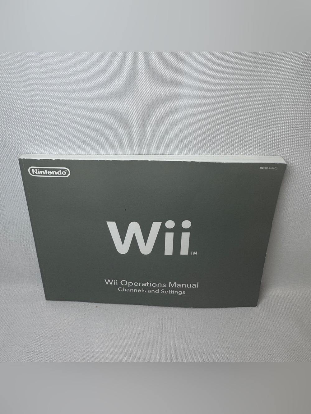 Genuine Nintendo Wii System Operations Manual  MAB –RVL – S – USZ – CO